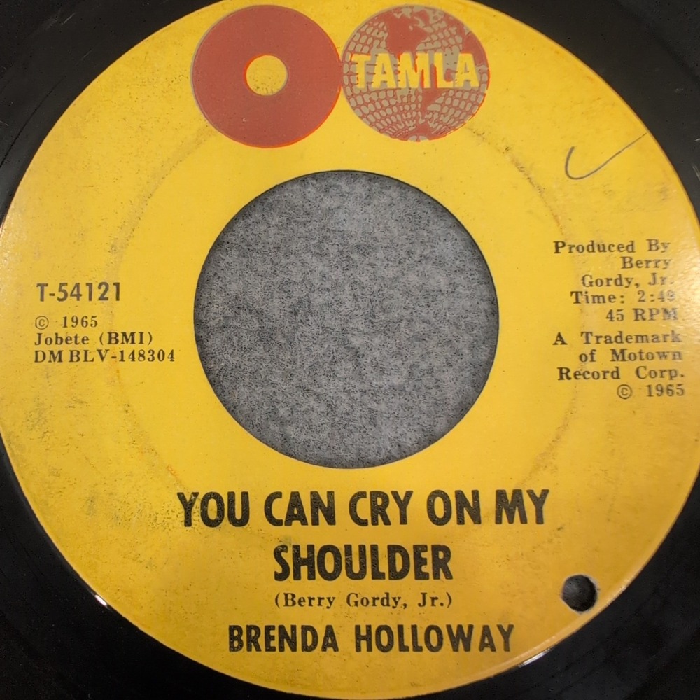 Brenda Holloway You Can Cry On‎ My Shoulder Tamla T-54121 45 RPM Soul Vinyl 1965 - Picture 2 of 4